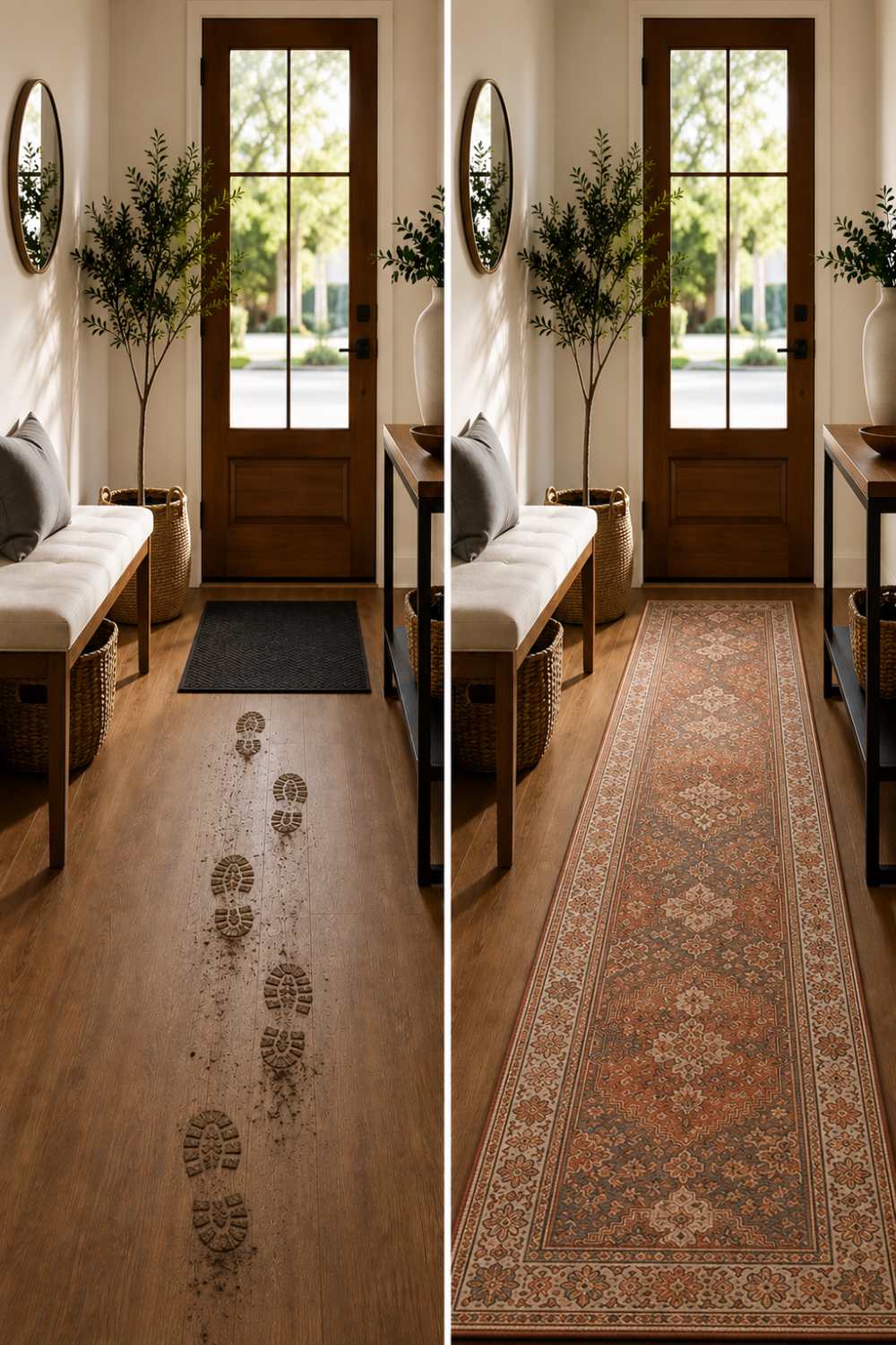 washable entryway runner
