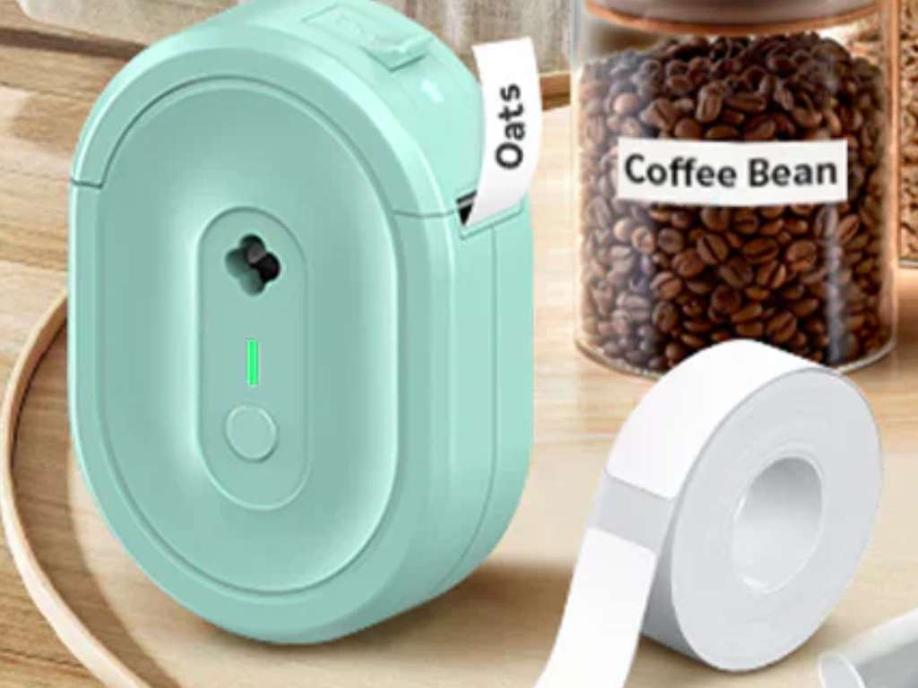 compact label maker for home organization and labeling